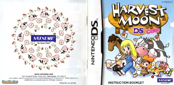 manual for Harvest Moon DS Cute